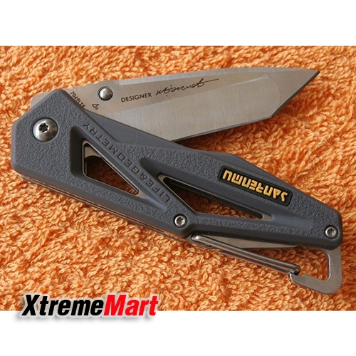 มีดพับ SANRENMU 7049LTX-PK EDC Folding Knife Tanto Blade Zytel Handle w Safe Lock