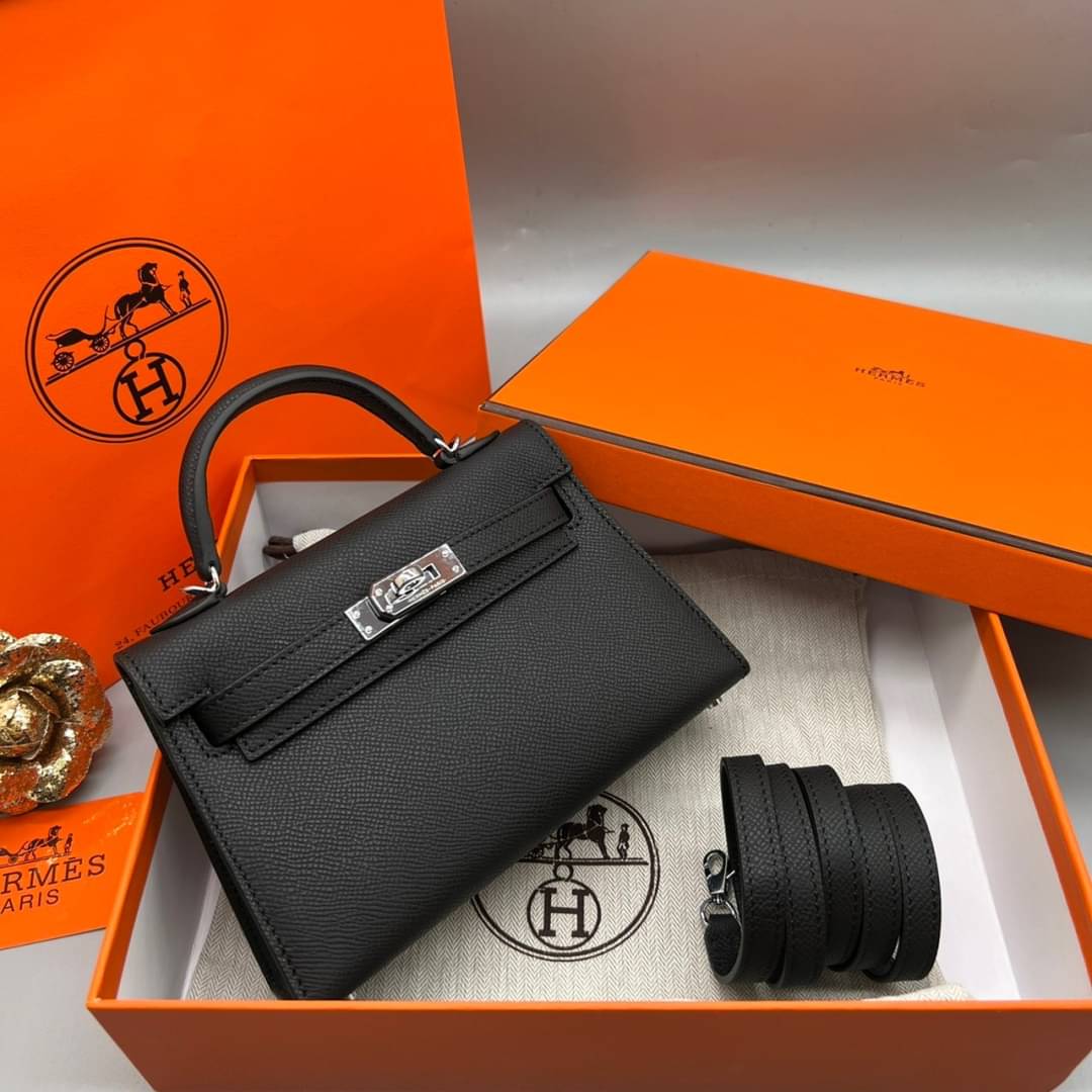 กระเป๋า hm kelly mini leather 19 cm มินิ