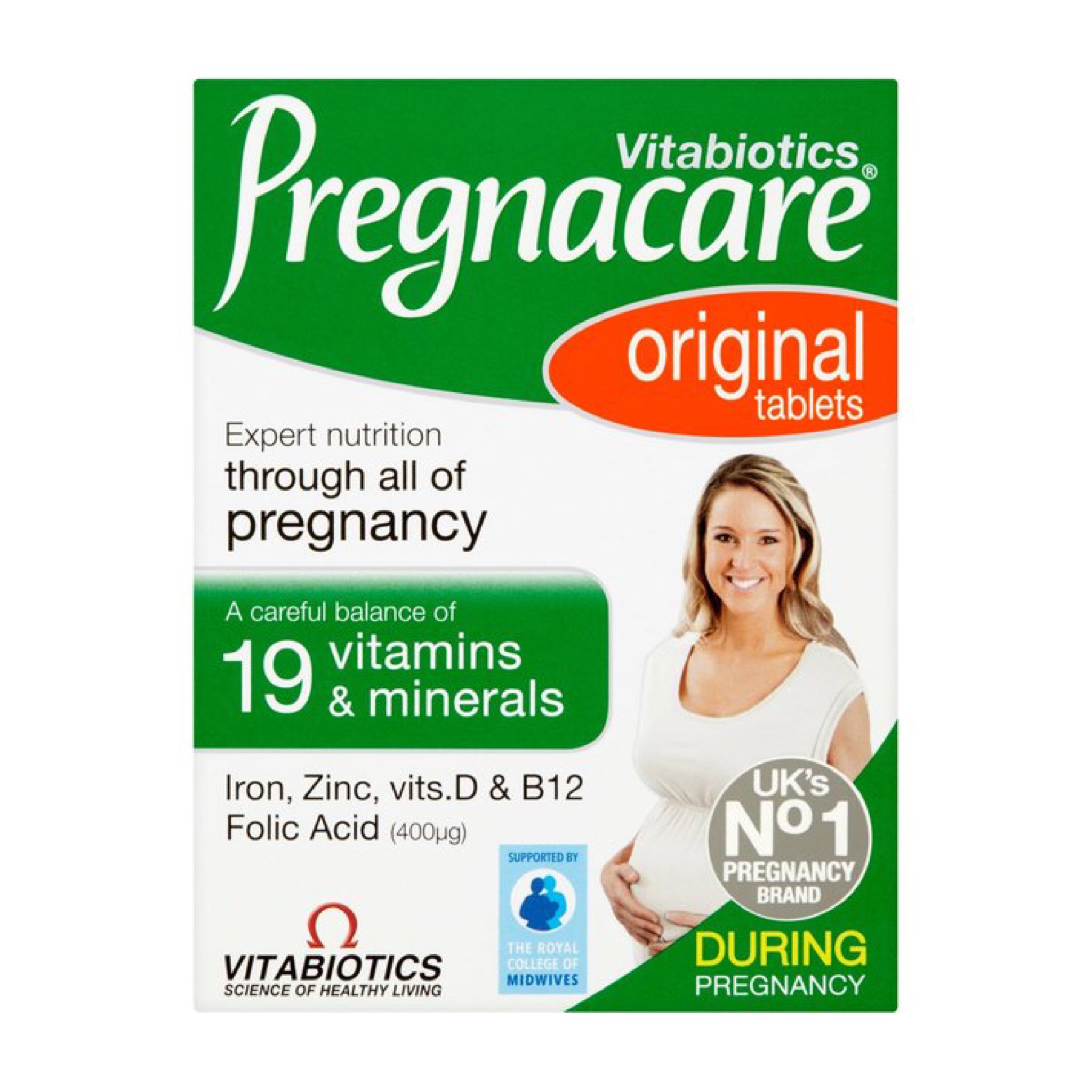 วิตามินสำหรับคุณแม่ตั้งครรภ์ Vitabiotics Pregnacare Original Tablets