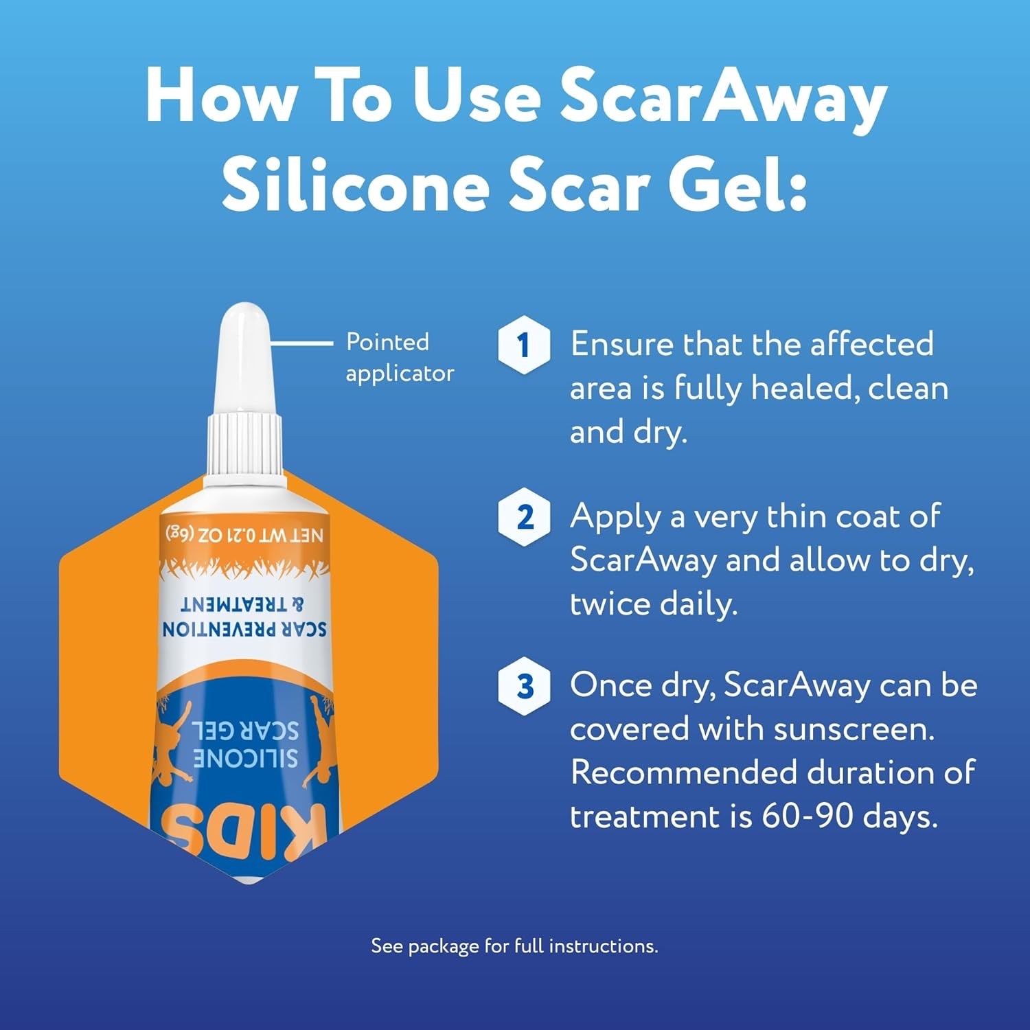 เจลซิลิโคนลดรอยแผลเป็นสำหรับเด็ก ScarAway Silicone Scar Gel for Kids (6g)