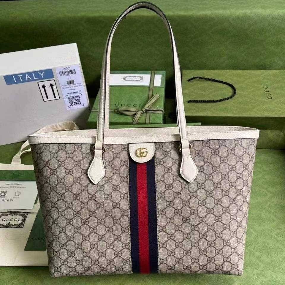 Gucci Ophidia GG Medium Tote (แอดไลน์ก่อนสั่งซื้อ)