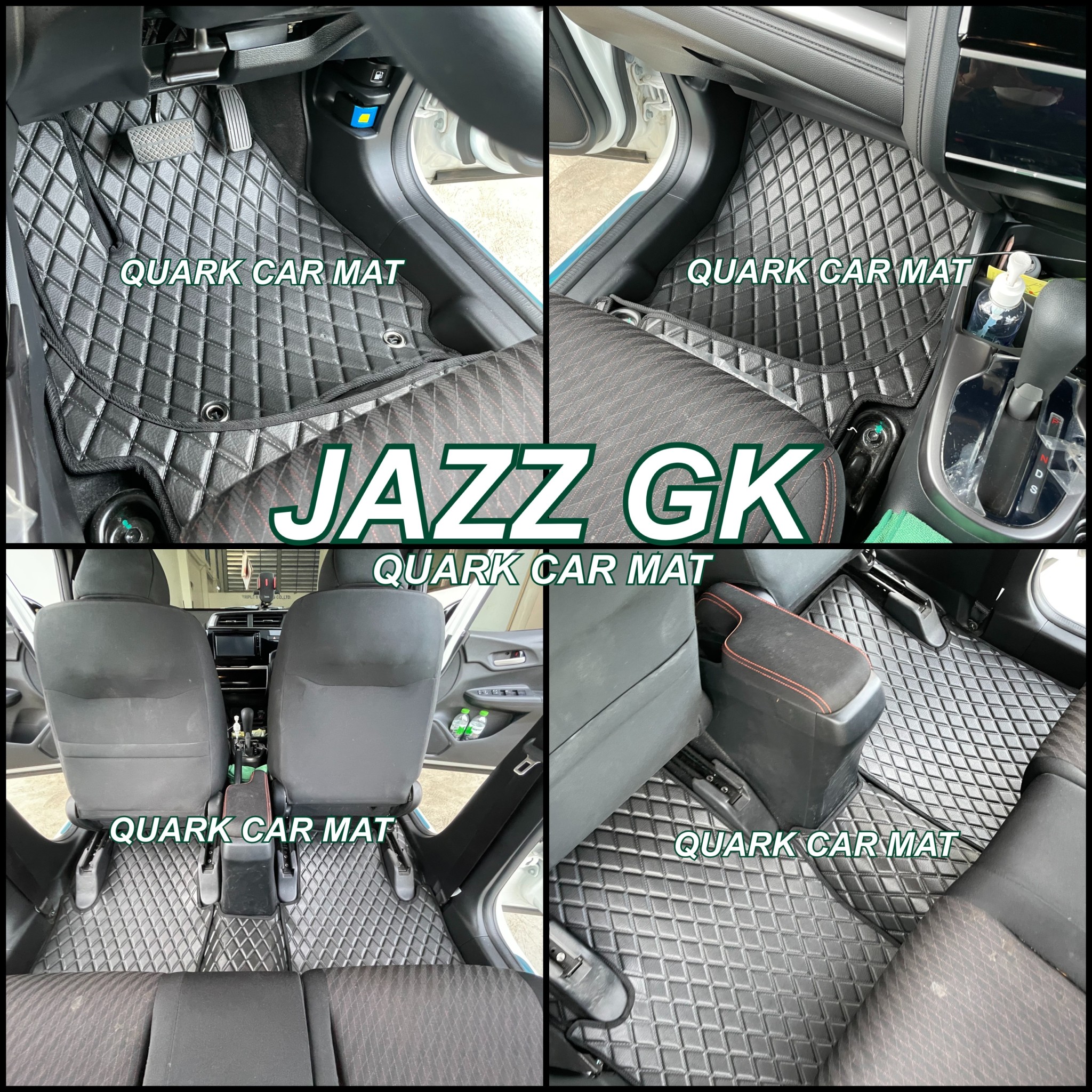 พรมลายVIP JAZZ GK 2013-2022 ตรงรุ่น รุ่นหนา พรีเมี่ยม เต็มภายใน