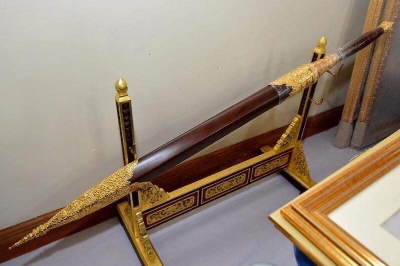 พระขรรค์ แก้วมหาจักรพรรดิ์ ติดเพชรจักรพรรดิ์ (ขนาดเล็กพกพา) เนื้อเงินแท้ (เข้าพิธีเพรชราวุธ วัดท่าขนุน) ปี2558 #รับประแท้