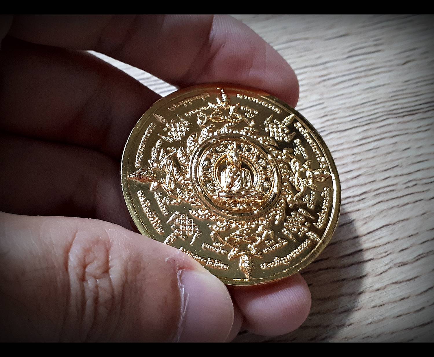 เหรียญทำน้ำมนต์ หลวงพ่อหนุน วัดพุทธโมกข์ เนื้อชุบทอง ปี2556 #รับประกันแท้