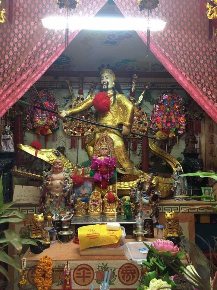 ผ้ายันต์ 1กา เซียนแปะโรงสี อาจารย์โง้วกิมโคย วัดศาลเจ้า ปลุกเสก 16 พิธี