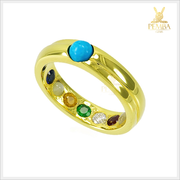 แหวนนพเก้า ทองแท้ เสริมมงคลชีวิตทุกด้าน (สามารถสั่งทำได้ค่ะ)