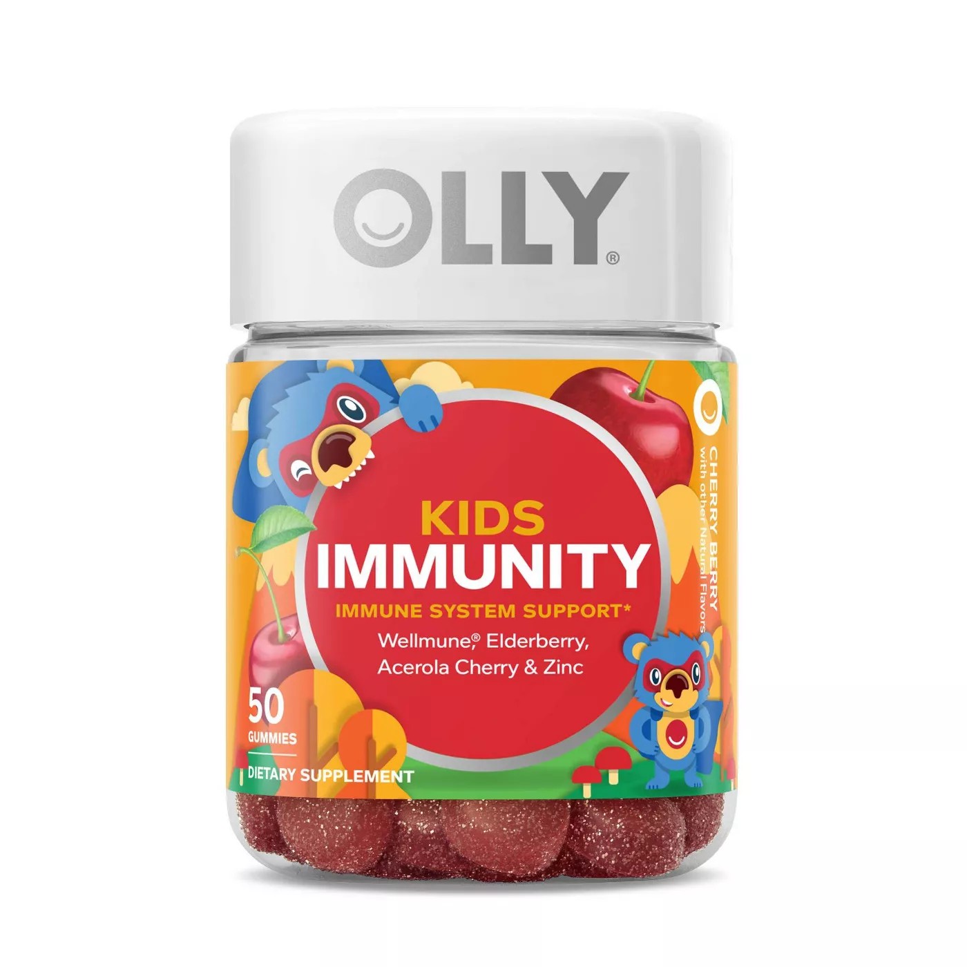 วิตามินเสริมระบบภูมิคุ้มกันชนิดกัมมี่สำหรับเด็ก OLLY Kids Immunity Immune System Support