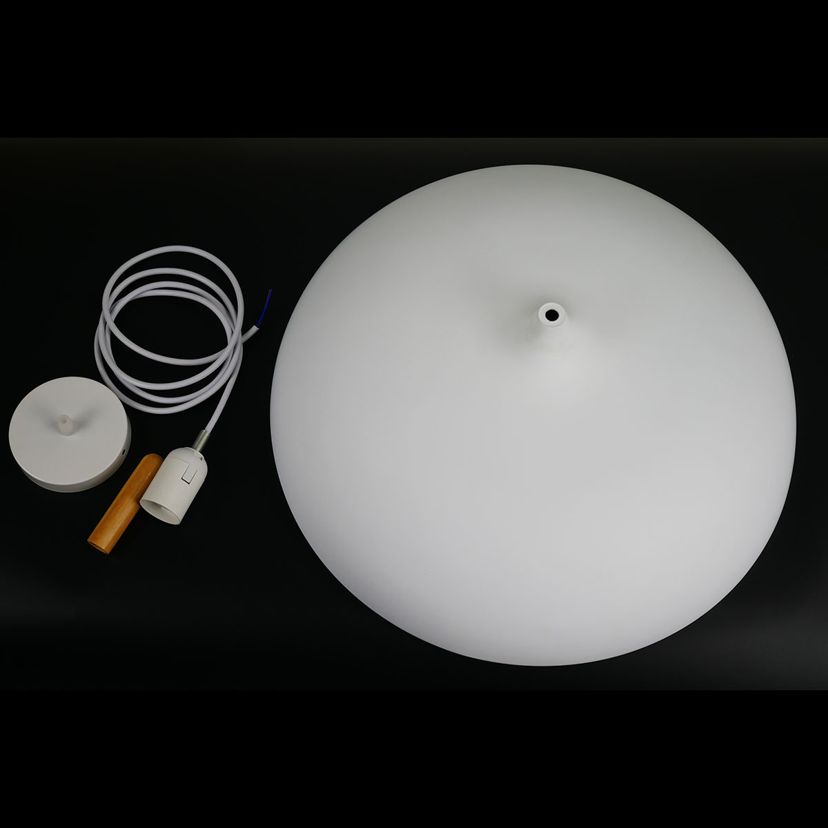 โคมไฟห้อยเพดานนอร์ดิกหัวไม้ 45cm