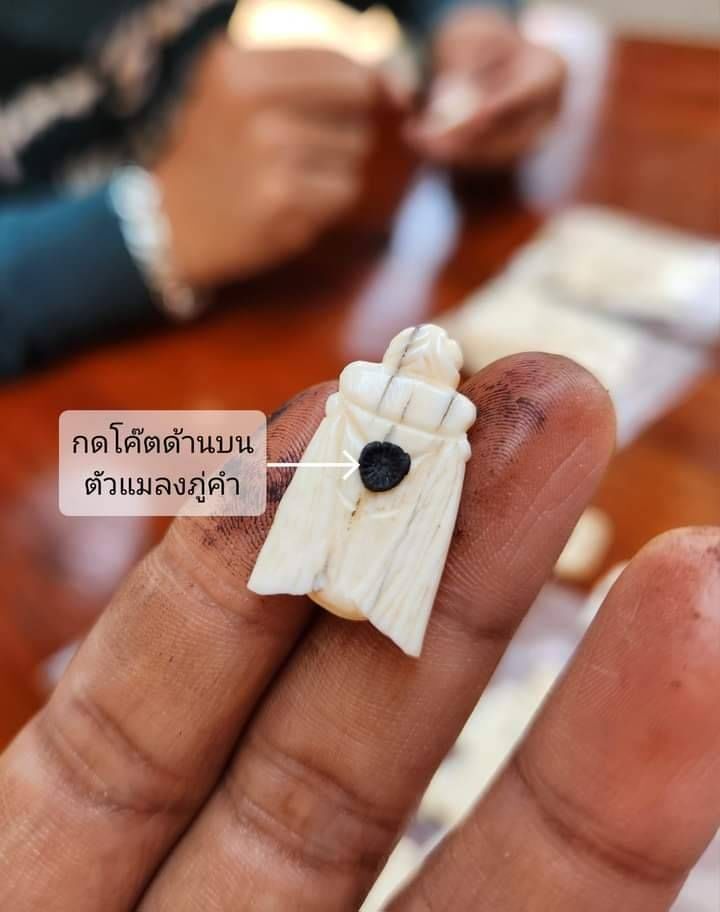 แมลงภู่ งาช้างแท้ (บรรจุเข็มทองคำ+ปรอทสำเร็จ+ยาวาสนาจินดามณี) ปี2566 #รับประกันแท้