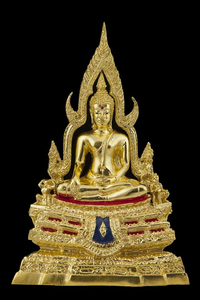รูปหล่อ พระพุทธชินราช เนื้อทองเหลือง ปิดทอง (หน้าตัก3นิ้ว)