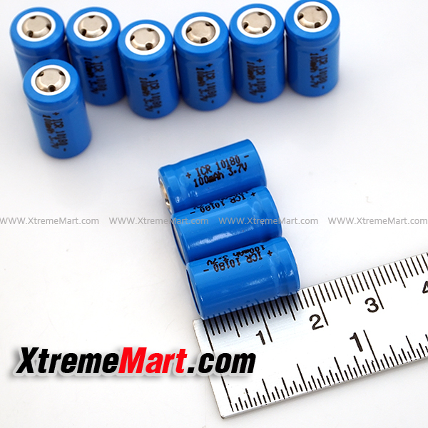 แบตเตอรี่ชาร์จ Li-Ion 10180 LIR10180 ICR10180 100Mah 3.7V (ก้อนละ)