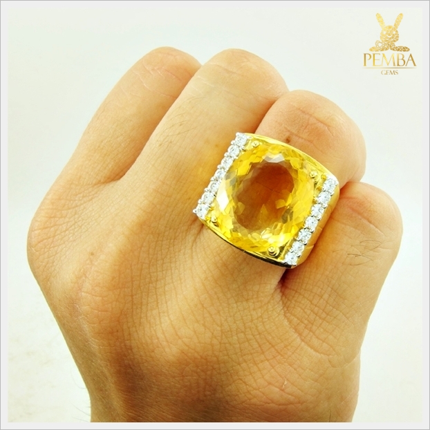 แหวนพลอยซิทรินแท้ แหวนพลอยสวยๆ (สามารถสั่งทำได้ค่ะ)