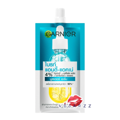Garnier Bright Anti-Acne Booster Serum 7g การ์นิเย่ ไบรท์ แอนตี้ แอคเน่ บูส เซรั่ม ดูแลปัญหาสิว ลดโอกาสการเกิดปัญหาสิว ผิวกระจ่างใส