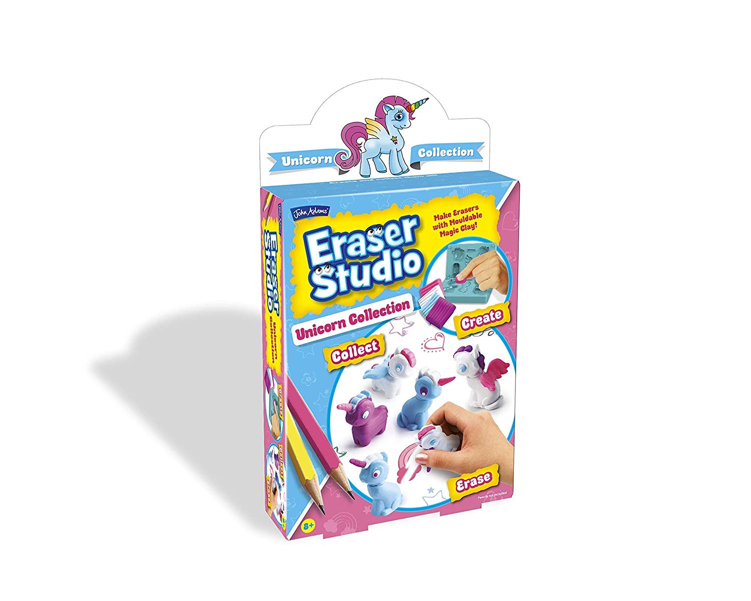 ชุดอุปกรณ์ทำยางลบยูนิคอร์น John Adams Eraser Studio - Unicorn Collection