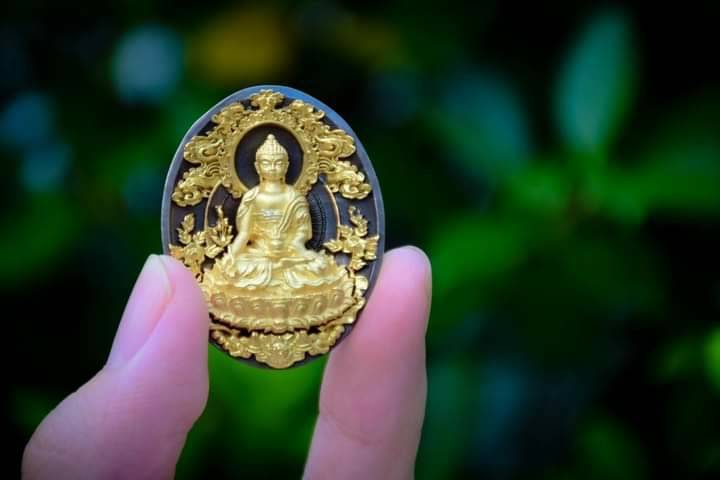 เหรียญพระไภษัชย (พระหมอ) - ครูบากฤษดา วัดสันพระเจ้าแดง ปลุกเสก ปี2563