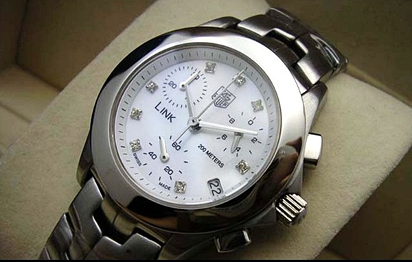 นาฬิกา Tag Heuer เกรด Mirror รุ่น Link Chronograph Sharapova สีเงิน สายเลสสีเงิน หน้าปัดสีขาว สวยในแบบคุณ