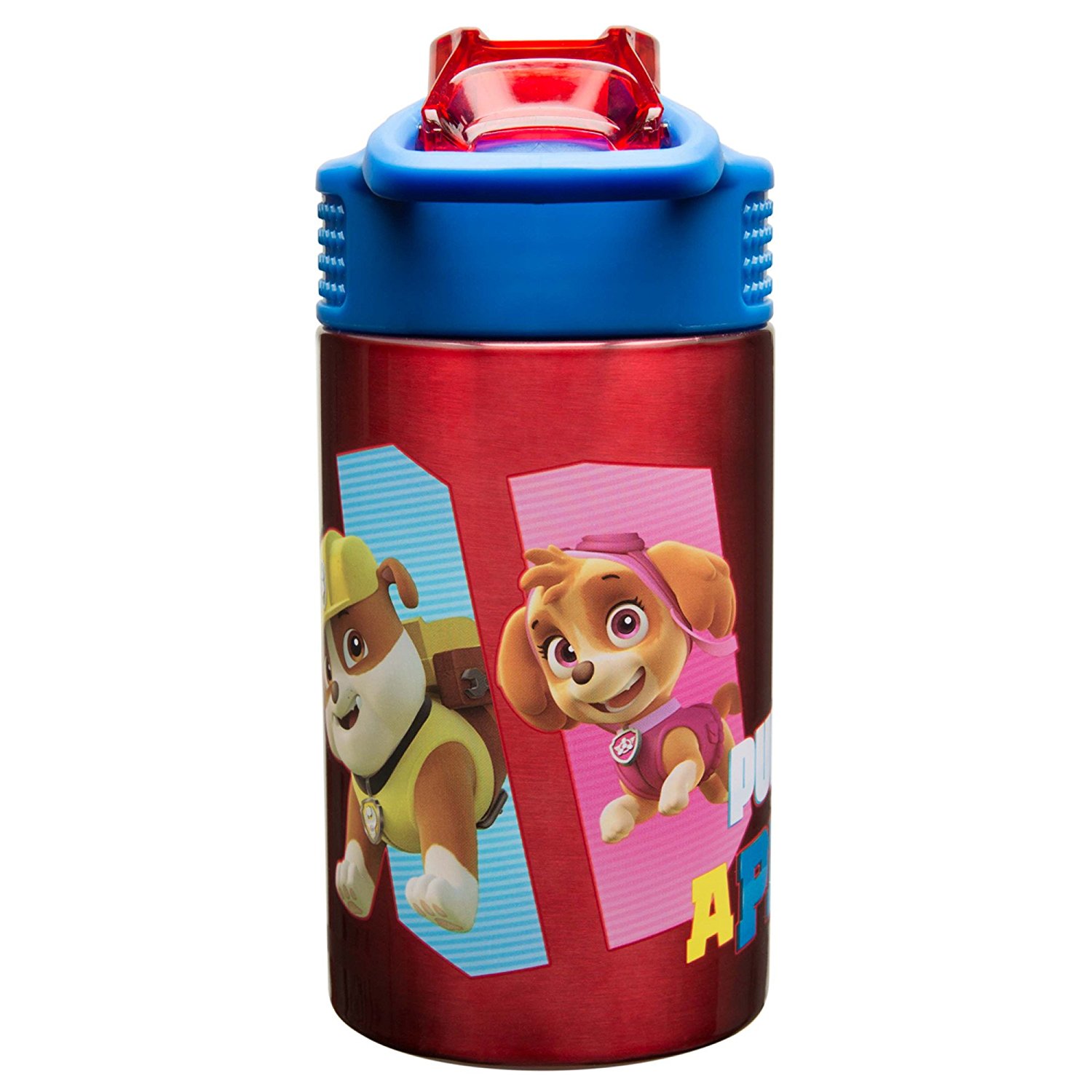 กระติกน้ำสเตนเลสพร้อมหลอดดื่ม Zak! Paw Patrol Stainless Steel Reusable Water Bottle (Red)