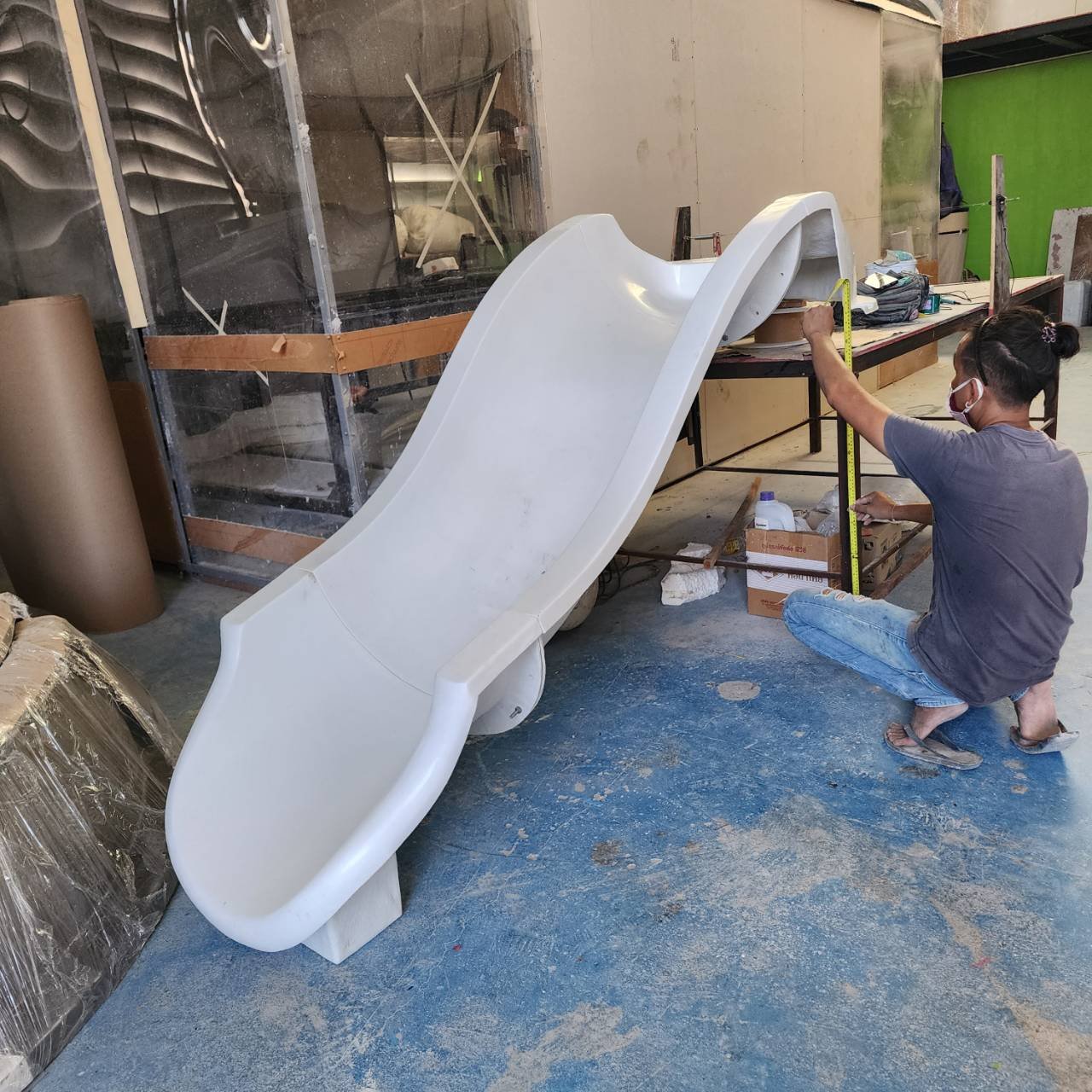 รางสไลเดอร์ไฟเบอร์กลาส รางสไลเดอร์เด็ก