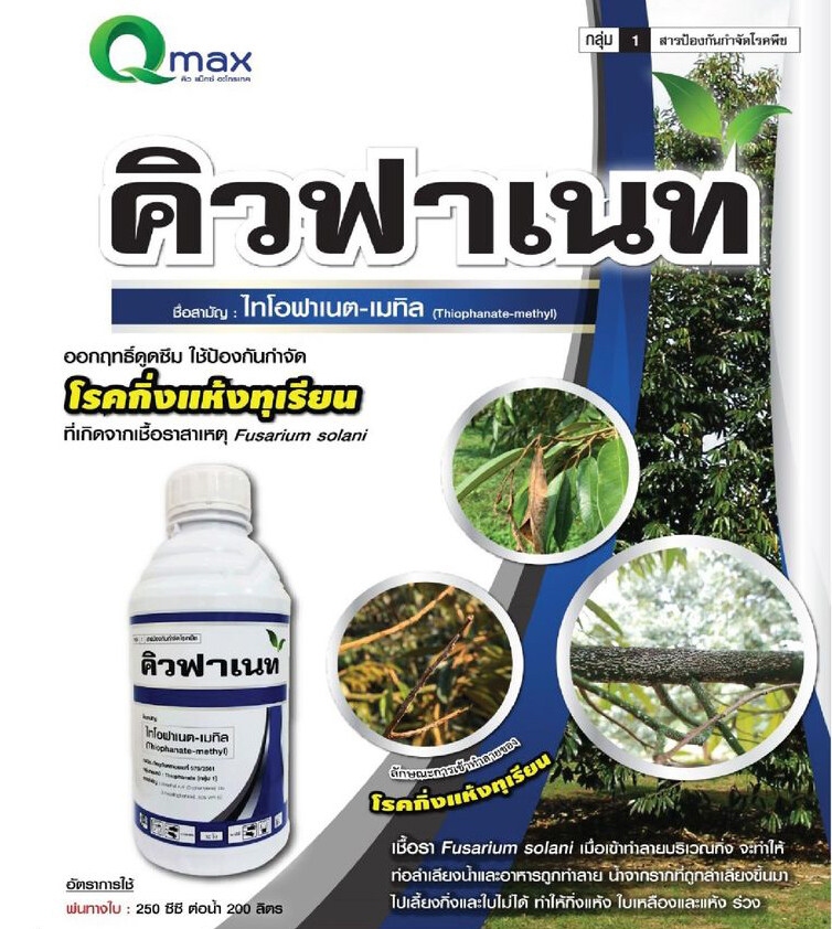 คิวฟาเนต ไทโอฟาเนต-เมทิล 50% SC สูตรครีมขนาด 1000 มล. สูตรพรีเมี่ยม ออกฤทธิ์ไว