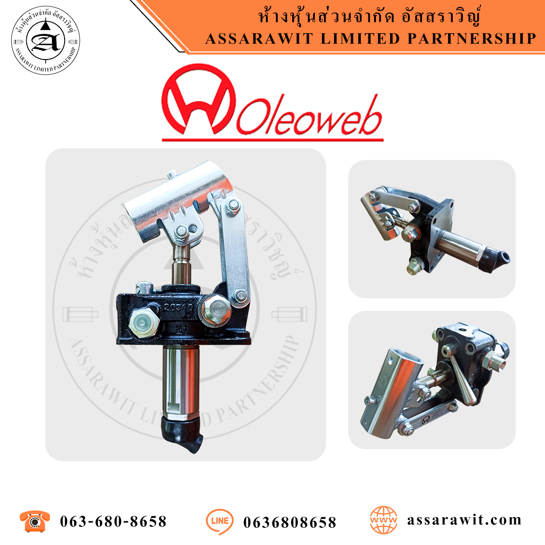 ปั้มมือโยกไฮดรอลิค แบบติดกับถังน้ำมัน "OLEOWEB" PMI Series