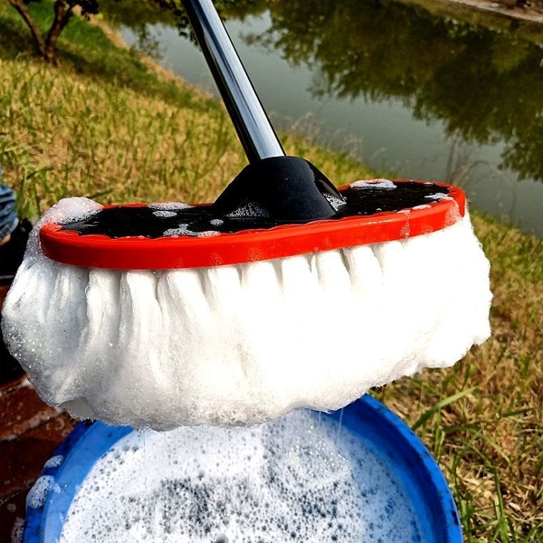 ไม้ม๊อบล้างรถ แปรงล้างรถ ขนแปรงอ่อนนุ่ม ฟองเยอะ ถูรถได้สะอาด ไม่เป็นรอย