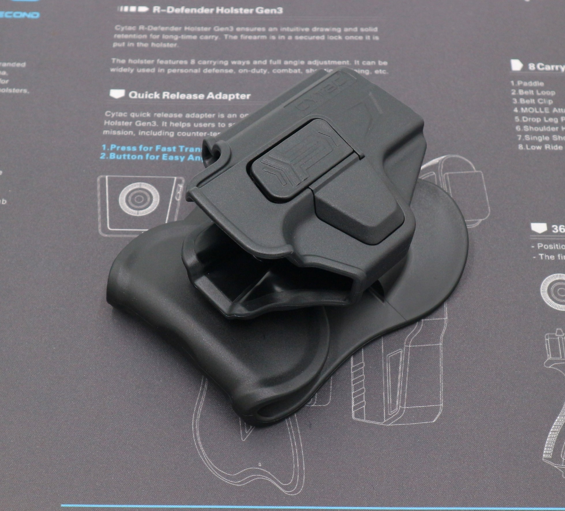 CYTAC thailand ซองพกนอก SpringfieId Hellcat / H11 (ปลดล็อคนิ้วชี้)