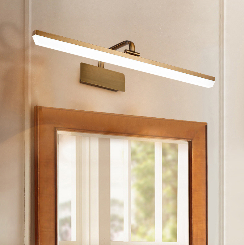 โคมไฟติดหน้ากระจก LED สีน้ำตาลบรอนซ์ [HJ8050]