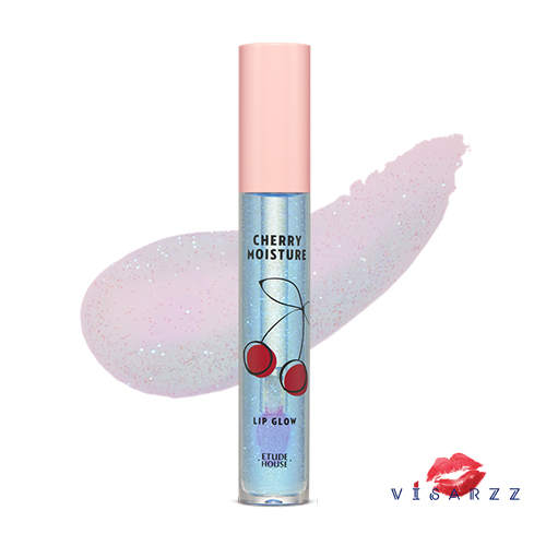 (#BL601) Etude Cherry Moisture Lip Glow 4g ลิปออยที่มาในรูปแบบลิปกรอส สีใส สีนี้พิเศษตรงที่มีวิ้งชิมเมอร์ด้วยค่ะ ให้ประกายกับเรียวปากพร้อมกับบำรุงให้ความชุ่มชื้นจากออย 3 ชนิด