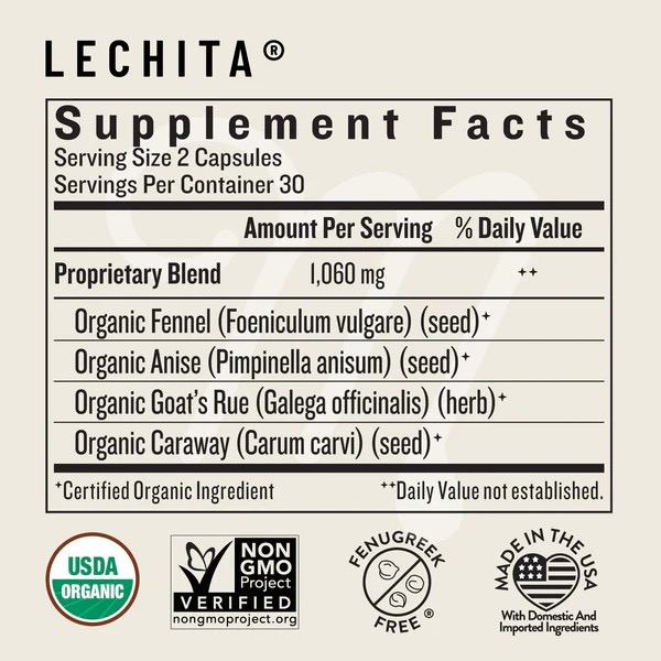 วิตามินกระตุ้นการหลั่งน้ำนม Legendairy Milk Lechita (60 Capsules)