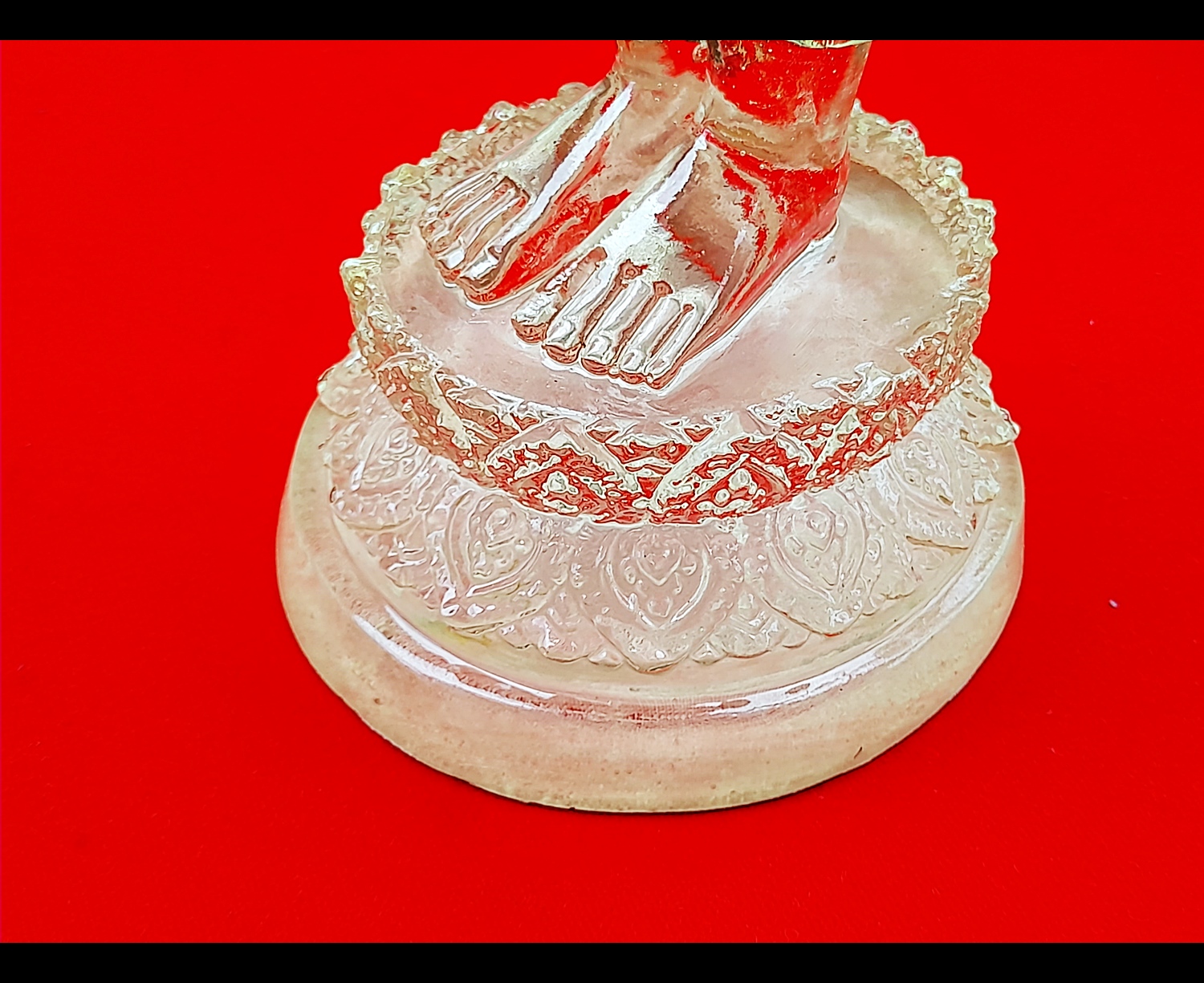 รูปหล่อ หลวงพ่อไหลมาเทมา(พระพุทธรูป สมเด็จองค์ปฐม ปาง อุ้มบาตร) เนื้อเรซิ่นใส - (เข้าพิธีปลุกเสกที่ วัดพันท้ายนรสิงห์) ปี2562 #รับประกันแท้