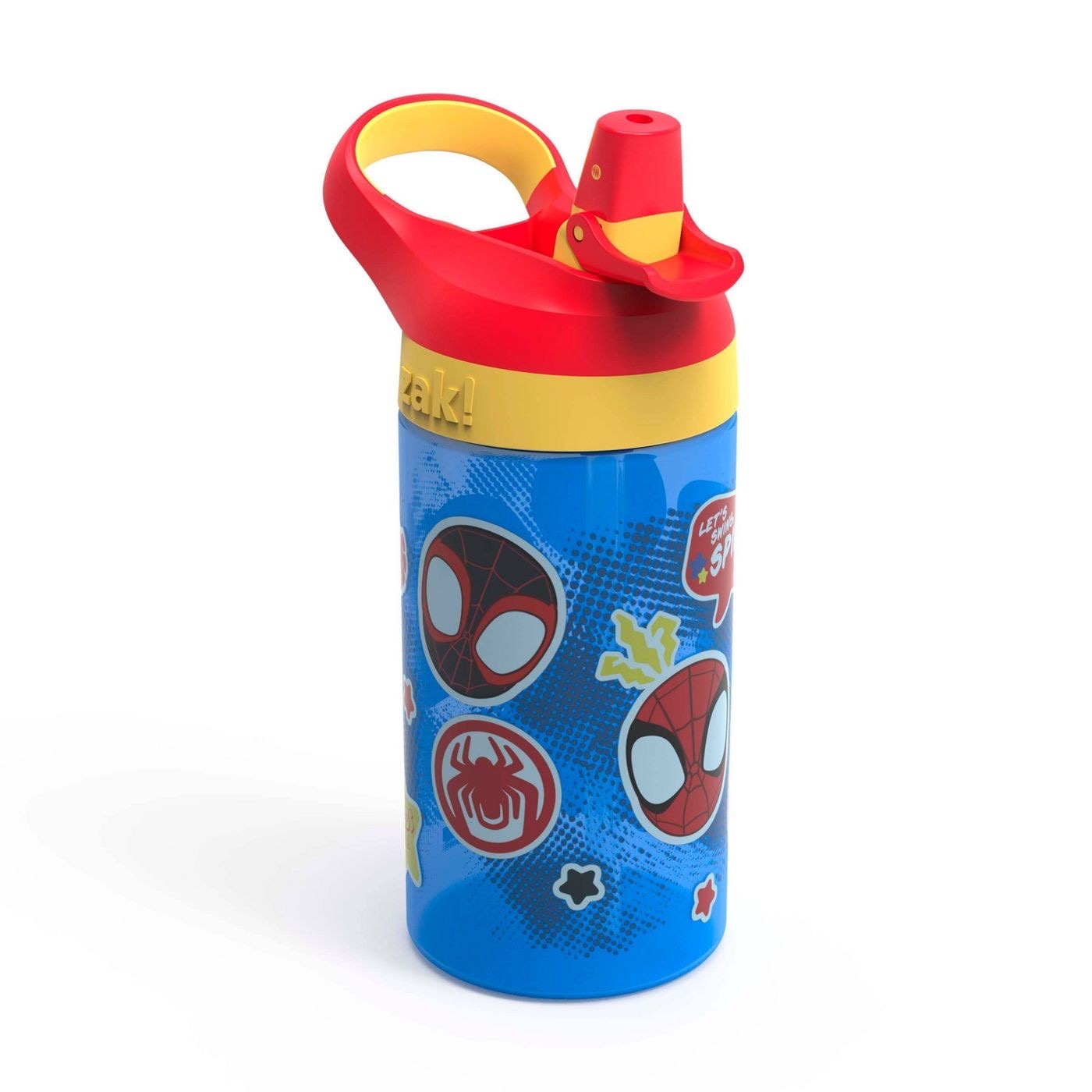 กระติกน้ำพร้อมหลอดดื่มสำหรับเด็ก Zak! Spider-Man 16 Oz. Water Bottle (2-Pack)