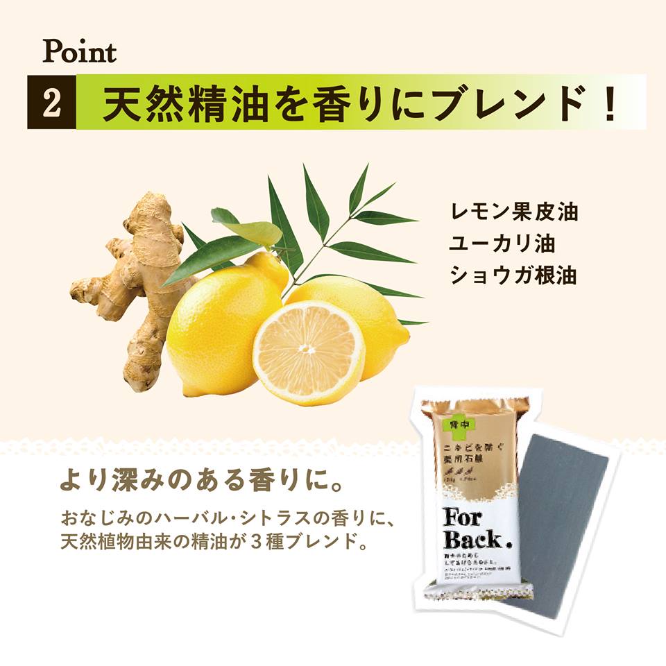 Pelican For Back Medicated Acne Soap 135g สบู่ถ่านภูเขาไฟและส้ม ช่วยรักษาสิวบนแผ่นหลังและหน้าอก สกัดจากสมุนไพรธรรมชาติ อ่อนโยน ช่วยให้สิวลด พร้อมรอยจางลง เคล็ดลับสาวญี่ปุ่นเลยค่ะ