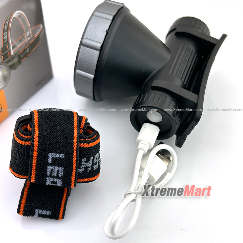 ไฟฉายคาดหัว HD-20 หลอด LED 1000 LUMEN สว่าง ใช้งานง่าย ชาร์จได้ HeadLamp