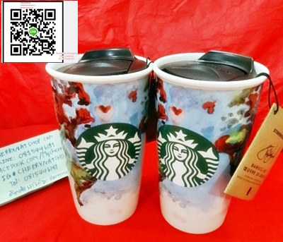 !!Starbucks USA แท้และสวยโดน#Double Wall Ceramic Globe Traveler - 12 fl ozใบนี้สวย Art Hipsterต้องชอบ เหมาะเป็นของขวัญและเก็บสะสมอย่างมากBy Cherrynatshopนำเข้าStarbucks USAแท้ใหม่ไร้ตำหนิและที่สำคัญหายาก