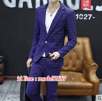 GO6201002 ชุดสูทลายสก็อต,เสื้อสูท,สูทงานเลี้ยง,สูทงานแต่ง,สูททำงาน,สูทผู้ชาย,สูทผู้หญิง,ชุดพนักงาน,เครื่องแบบพนักงาน,ยูนิฟอร์ม GO6201002 สีภาพ M-3XL