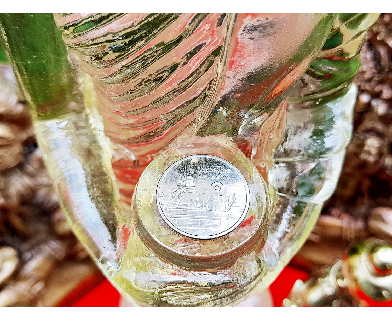 รูปหล่อ หลวงพ่อไหลมาเทมา(พระพุทธรูป สมเด็จองค์ปฐม ปาง อุ้มบาตร) เนื้อเรซิ่นใส - (เข้าพิธีปลุกเสกที่ วัดพันท้ายนรสิงห์) ปี2562 #รับประกันแท้