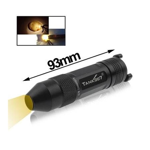 ไฟฉาย TANK007 TK-360 Warm Yellow Light Gem Jewelry Torch Jade Appraisal Yellow Light 1-mode 160lm Flashlight(Black) สีดำ