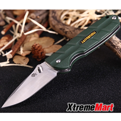 มีดพับ SANRENMU 7092 LUX-PP Liner Lock Folding Knife - ARMY GREEN