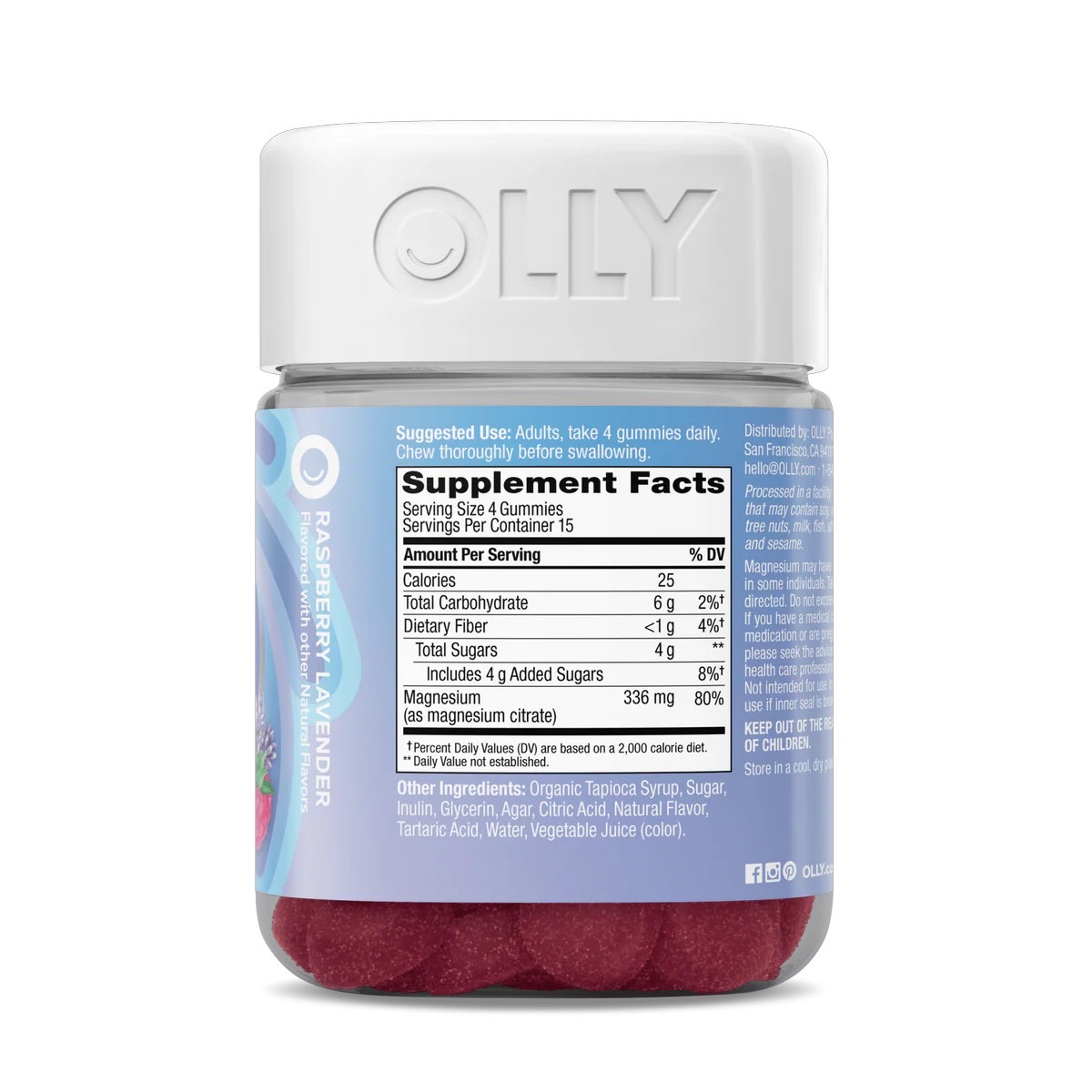 แมกนีเซียมชนิดกัมมี่ OLLY Relaxing Magnesium