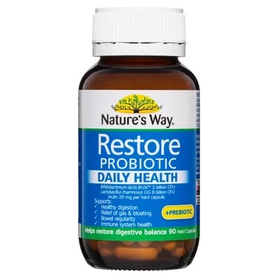 โพรไบโอติกและพรีไบโอติก Nature's Way Restore Probiotic + Prebiotic - Daily Health