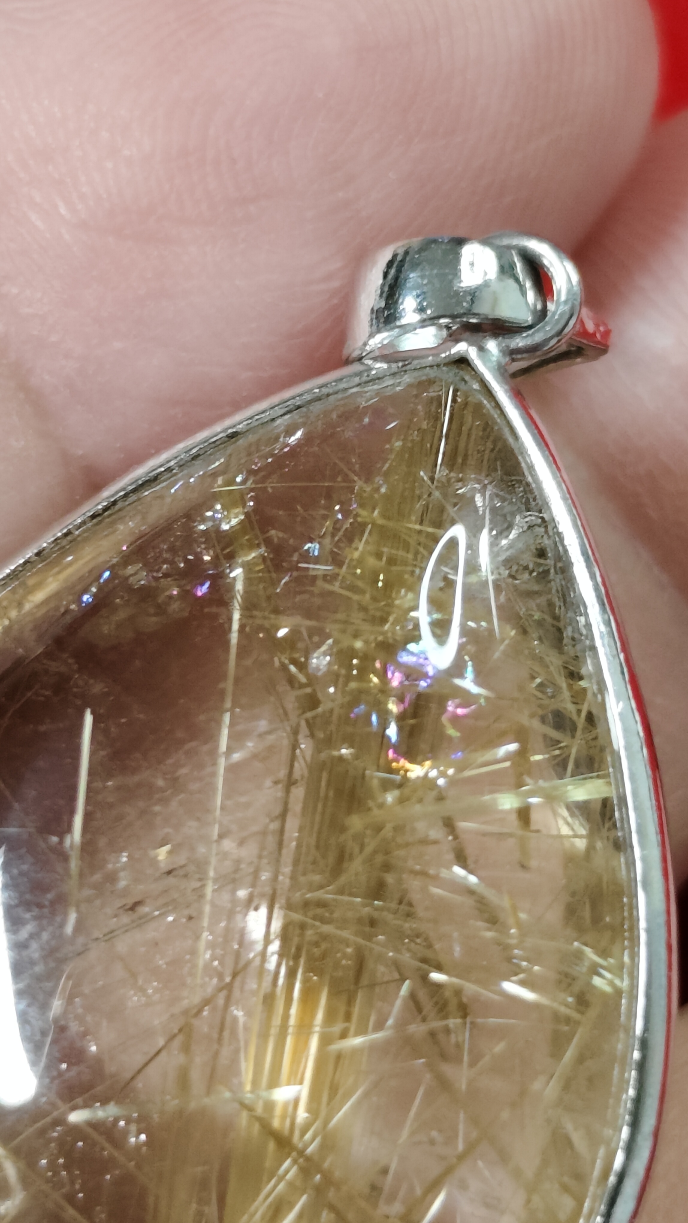 #จี้หินไหมทอง รหัสC-027