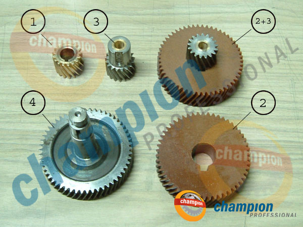 เฟืองไฟเบอร์พร้อมเฟืองเหล็กอัดบู็ชทองเหลือง