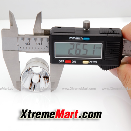 โคมผิวเรียบ 26.5 mm สำหรับไฟฉาย Solarforce L2, L2M, L2P