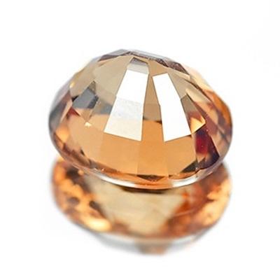 Malaya Garnet พลอยมาลายาการ์เน็ต เป็นพลอยลูกผสมระหว่างไพโรปกับสเปสซาไทท์ รูปไข่หนัก สีส้มสวย สีโทนหวาน ความสะอาดมองตาเปล่าไม่มีตำหนิ