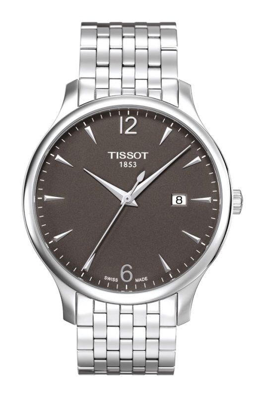 Tissot Men's T063.610.11.067.00 Silver-Tone Stainless Steel Anthracite Dial Watch