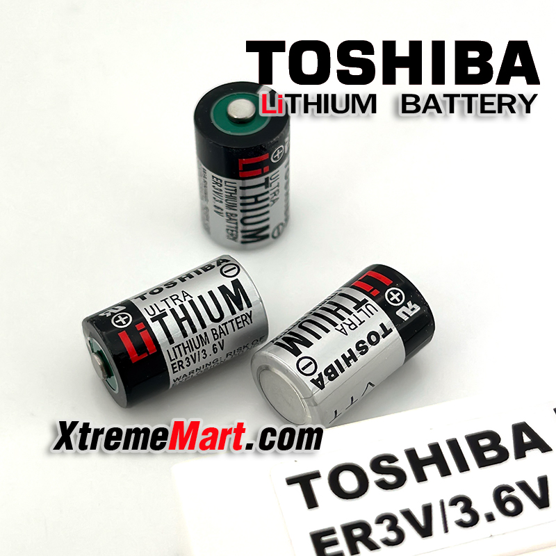 แบตเตอรี่ลิเธี่ยม TOSHIBA ER3V 3.6V Lithium Battery 1/2 AA replace SAFT LS14250 (ไม่ชาร์จ)