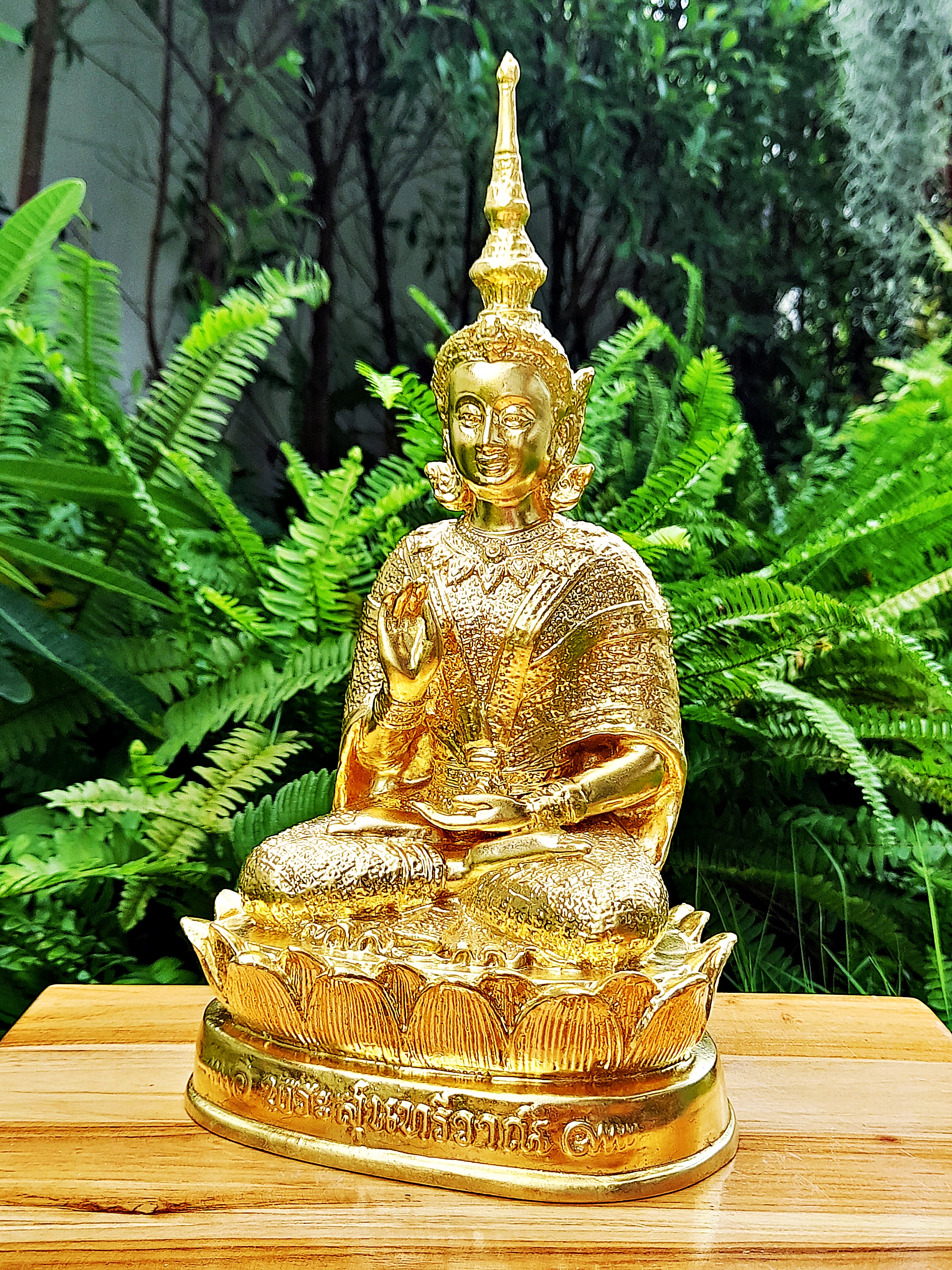 รูปหล่อ พระสุนทรีวาณี(พระสรัสวดี) วัดสุทัศน์ เนื้อทองเหลือง ปิดทองแท้ (ขนาดหน้าตัก5นิ้ว สูง12นิ้ว) #รับประกันแท้