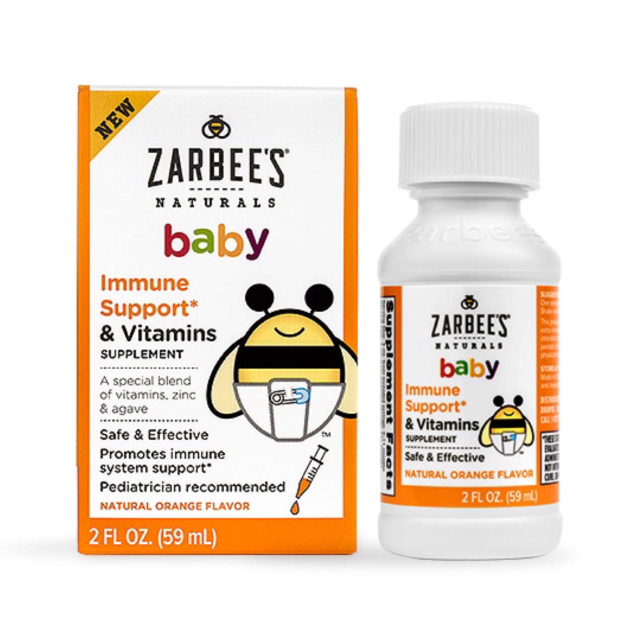 วิตามินเสริมสร้างภูมิคุ้มกันสำหรับทารกและเด็กเล็ก ZARBEE'S Naturals Baby Immune Support & Vitamins