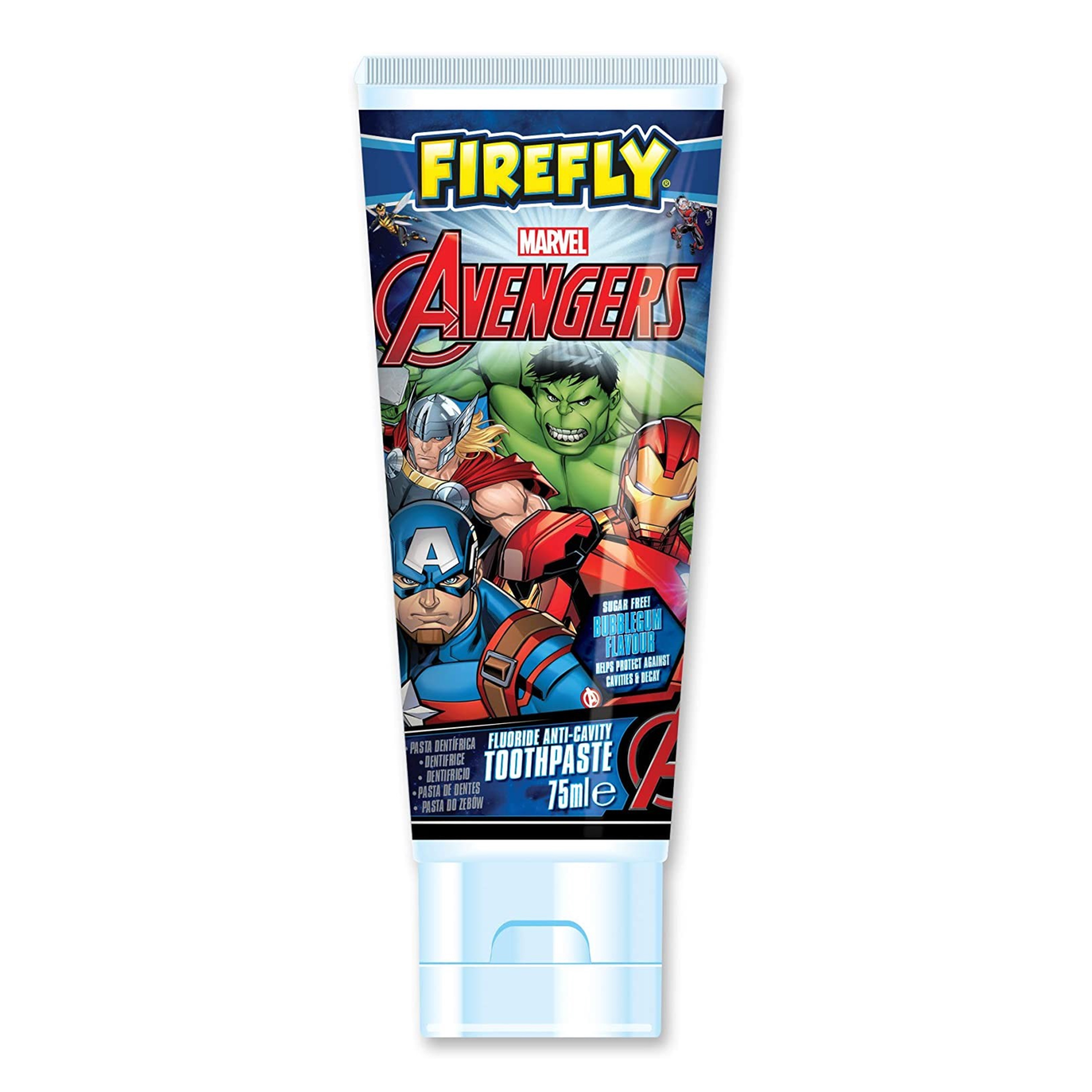 ยาสีฟันผสมฟลูออไรด์สำหรับเด็ก FireFly Avengers Fluoride Anti-Cavity Toothpaste