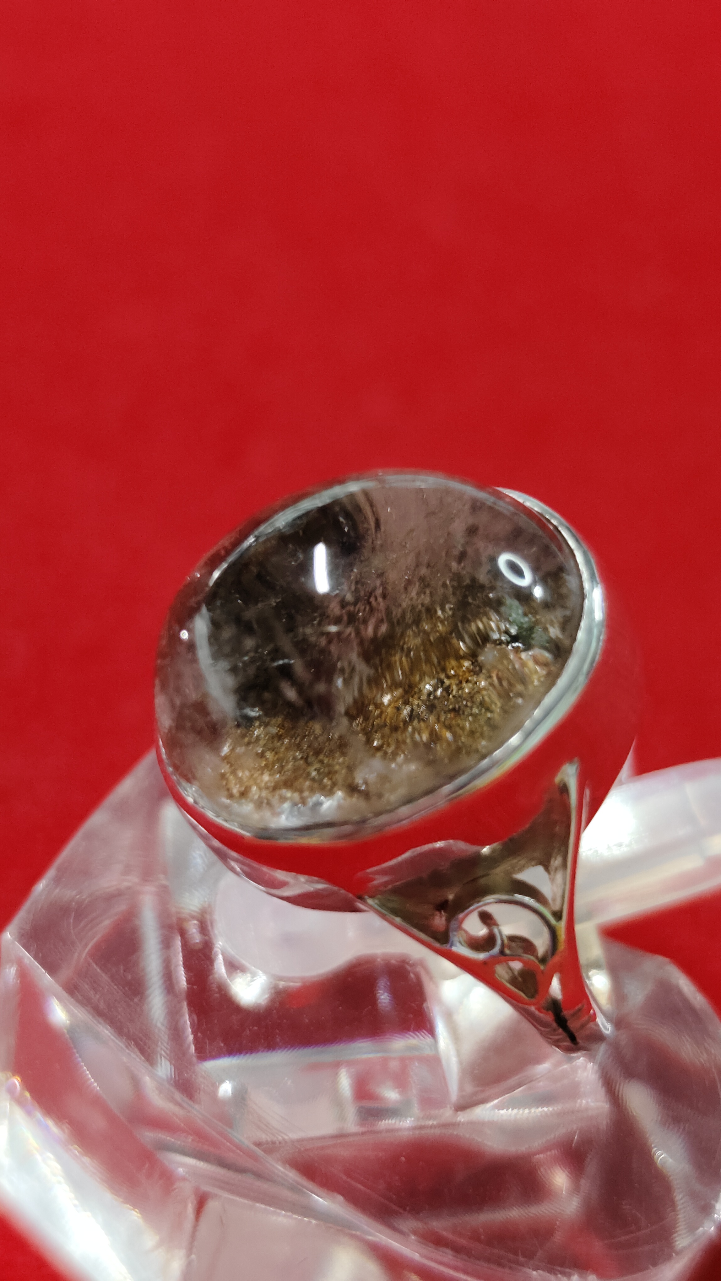 #แหวนแก้วโป่งข่าม(ปวกแดง) รหัสR-0058